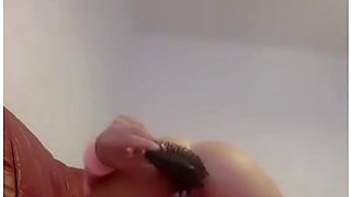 British Chav Fucks Her Pussy Hardcore Mums Brush . Eats Her Creamy Squirt