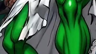Slutty She-hulk Public Nudity. Cartoon