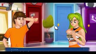 Out of this world summertime saga featuring sexy Misskitty2k in a wild anime adventure