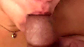 Homemade cum in mouth and swallow