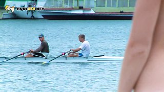 Hot nudist teen filmed with her nudist family