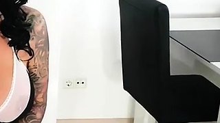 Smoking Dominant Woman In Lingerie