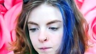 Emo 18-Year-Old With Tattoos Masturbates on Webcam