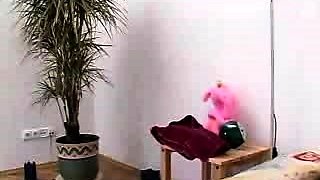 Blonde tight pussy babe solo toy fun in glamour masturbation