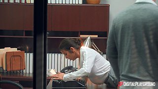 Alexis Fawx's Rough Office Domination in Pantyhose