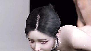 3D Horny Slut Asian Model Got Fucked so Hard by Her Boss