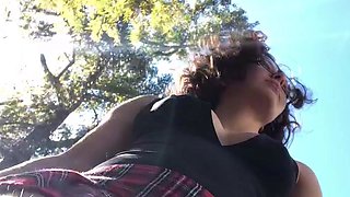 A kinky picked up euro amateur outdoor upskirt in hd