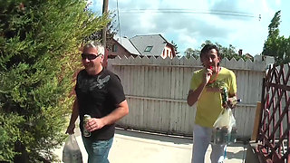 Group of guys attends pool party with hot girls and gets naked