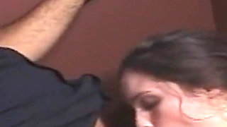 Extra Horny Brunette Fucks Big Dick Gloryhole