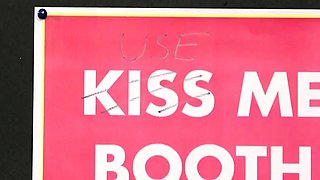 Cumthirsty CFNM babe deepthroating a guy