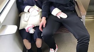 Japanese Schoolgirl Sucks Cock In Public Wc