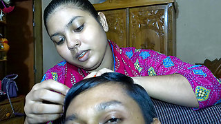 Newly marriage couple Desi Indian Stepsister fucked by his stepbrother