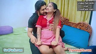 Indian School Girlfriend And Boyfriend Bunk Romantic Intercourse In HotelRoom - Sucking cock