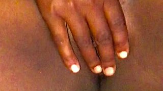 African Girl Teenager Licking Her Tight Pussy Until It Drips