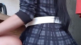 While My Girlfriend Was Preparing Breakfast, I Was Riskily Having Sex with My Neighbor Behind Her Back