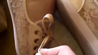 Removing Sleeping Girlfriend's Shoes 4