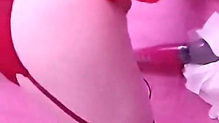 Fucking Machine Anal Dildo Fun with Essex Girl Lisa