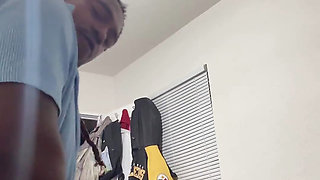 No Nut November but My Coworker Fuck Me in Pink Over the Sink BBC