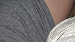 Step mom has amazing legs in bed with horny step son