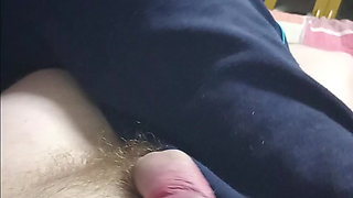 Step mom Stacy gives stepson son best footjob with pretty toes cum on her feer