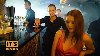 itsPOV - Date night turns lesbo when Sybil licks out lez hottie Aislin