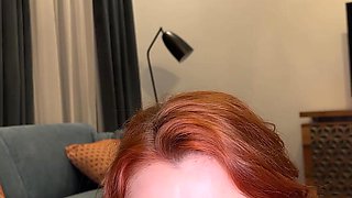 POV Style Blowjob! She Suck Me Till I Explode in Her Mouth! Huge Load