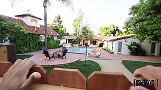 Tiny Red Bikini Babe POV porn