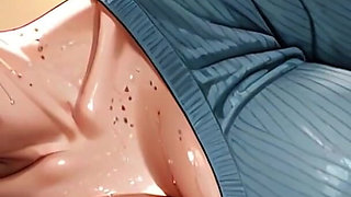 Blue Sweater Hides Huge Boobs