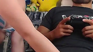 Beautiful Girlfriend Won't Let Me Play Video Games and Seduces Me to Fill Her with Cum