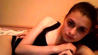 Sloppy blowjob - Alexandra Ribana: Amateur, Small Tits  Cam Porn