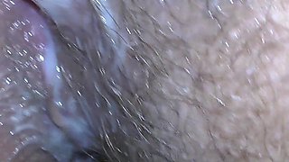 POV: Enormous Big Creampie From Cuckold Husband After My Pussy Rubbing - Milky Mari