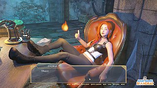 Sensational 3D deepthroat scene with intense gagging magic
