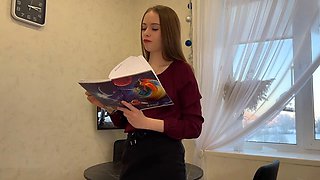 Amateur blow-job masterclass with Emilia Shot ends with a cum-filled mouth