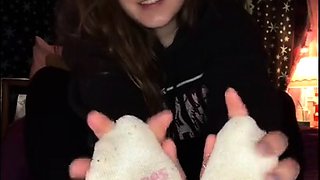 Sexy Emo Teen Dildoing And Foot Fetish