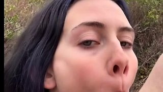 Extreme amateur pov blowjob and get tit fucked