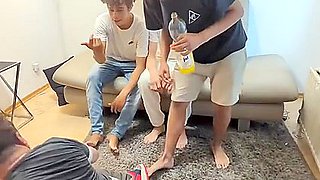 Bmb Three Cute Masterboys Give Submissive Guy A Treat (no Sex) (no