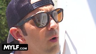 Lexi Luna's Big Ass MILF Caught Showering After Workout - Outdoor Peeping & Pussy Licking