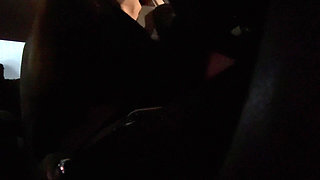 Italian Big Tits MILF Artemisia Love Sexy Car Ride with Big Tits Out Boobs Fetish Hard Nipples