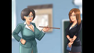 Summertime saga, fucking cartoons, school