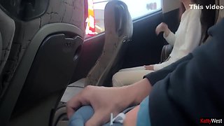 Katty West In Public Dick Flashing - Girl Saw My Dick On The Bus And Helped Me Cum With Her Hand 11 Min