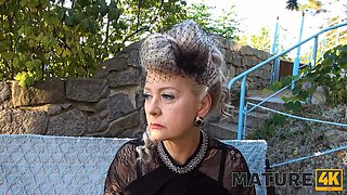 Mature4k. vaGina Becomes wet as grandmother female sees man to be carnal