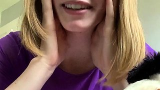 blonde teen pregnant girl has her pussy masturbated