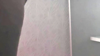 Step son pulled out his dick while step mom trying clothes