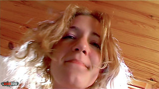 Young french blonde with small tits Axelle Laroche good fucking