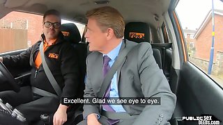 Public Euro Riding Boss Cock On Front Seat