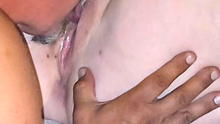 He Licks and Sucks My Clit to 2 Orgasms Then Fingers Me While I Use My Toy for a 3rd