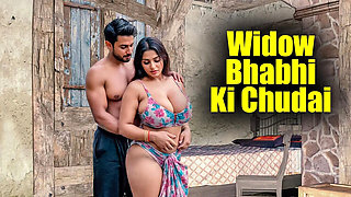 Hot Indian Widow Bhabhi Seduced and Fucked Hard by Young Boy in Her House - Doggy & Missionary