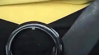 Huge Tits Driving Topless