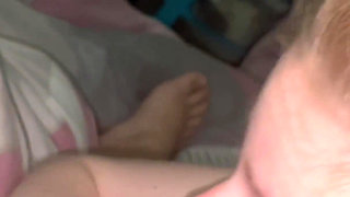 Girlfriend giving me a blowjob