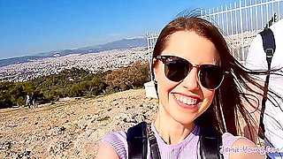 Cute Girlfriend Gets Fucked On Vacation In Athens! Porn Vlog With 9 Min